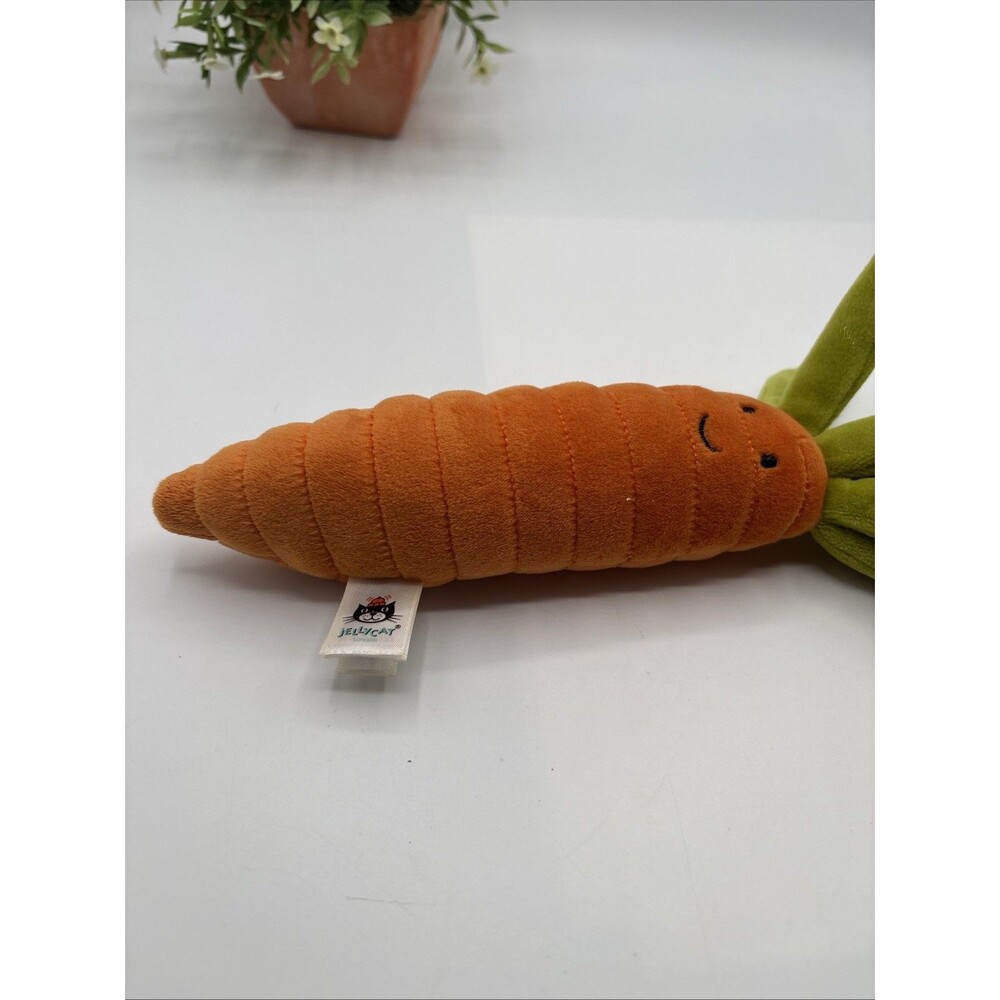 Jellycat Amuseable Vivacious Vegetable Carrot Plush 9.5" Stuffed Animal Toy - Picture 7 of 8